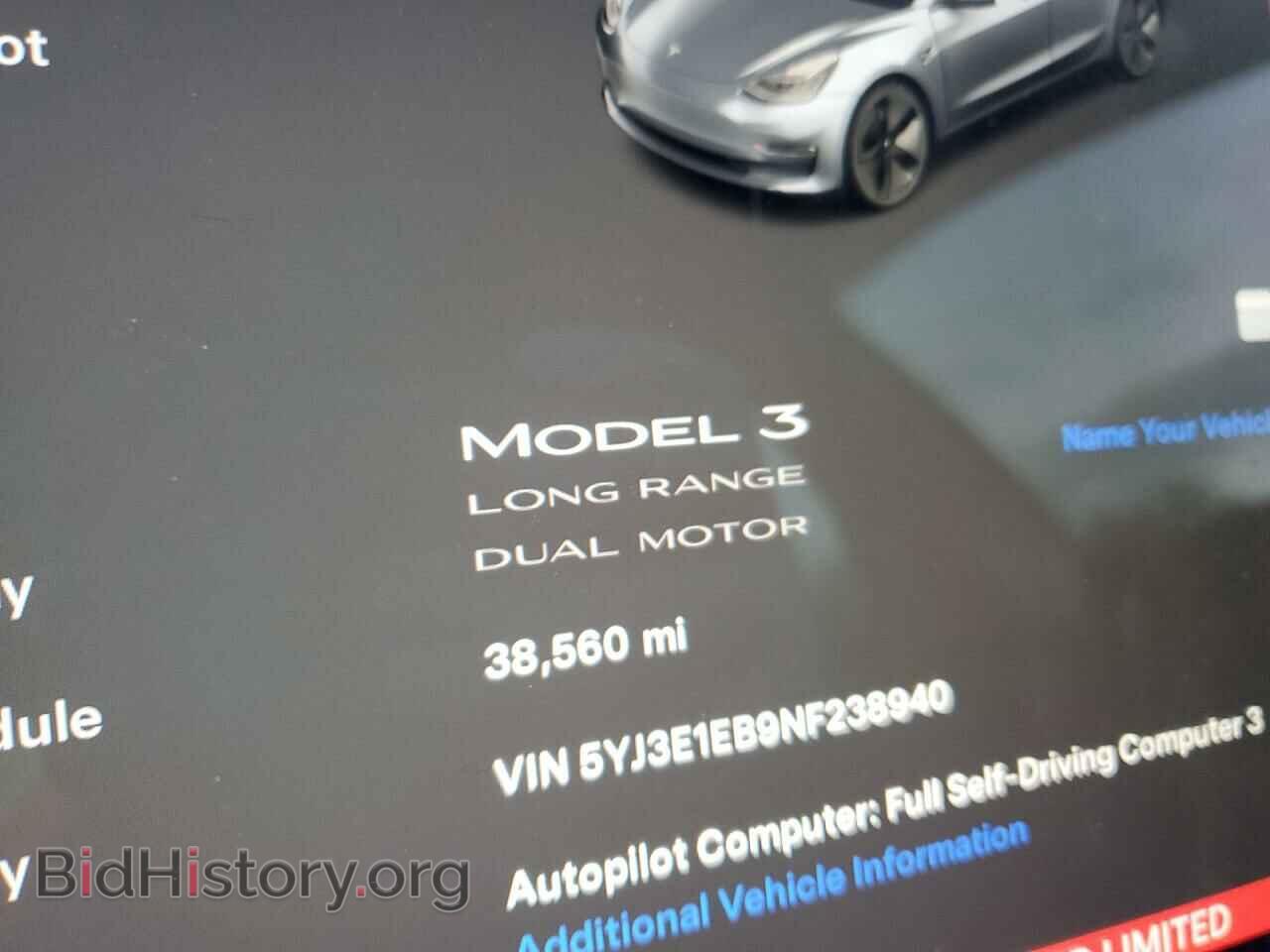 2022 TESLA MODEL 3 - VIN: 5YJ3E1EB9NF238940 - Фото 9