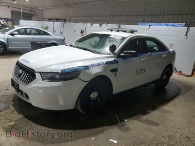 2015 Ford TAURUS Police Interceptor, белый — VIN 1FAHP2MK3FG176357, Copart