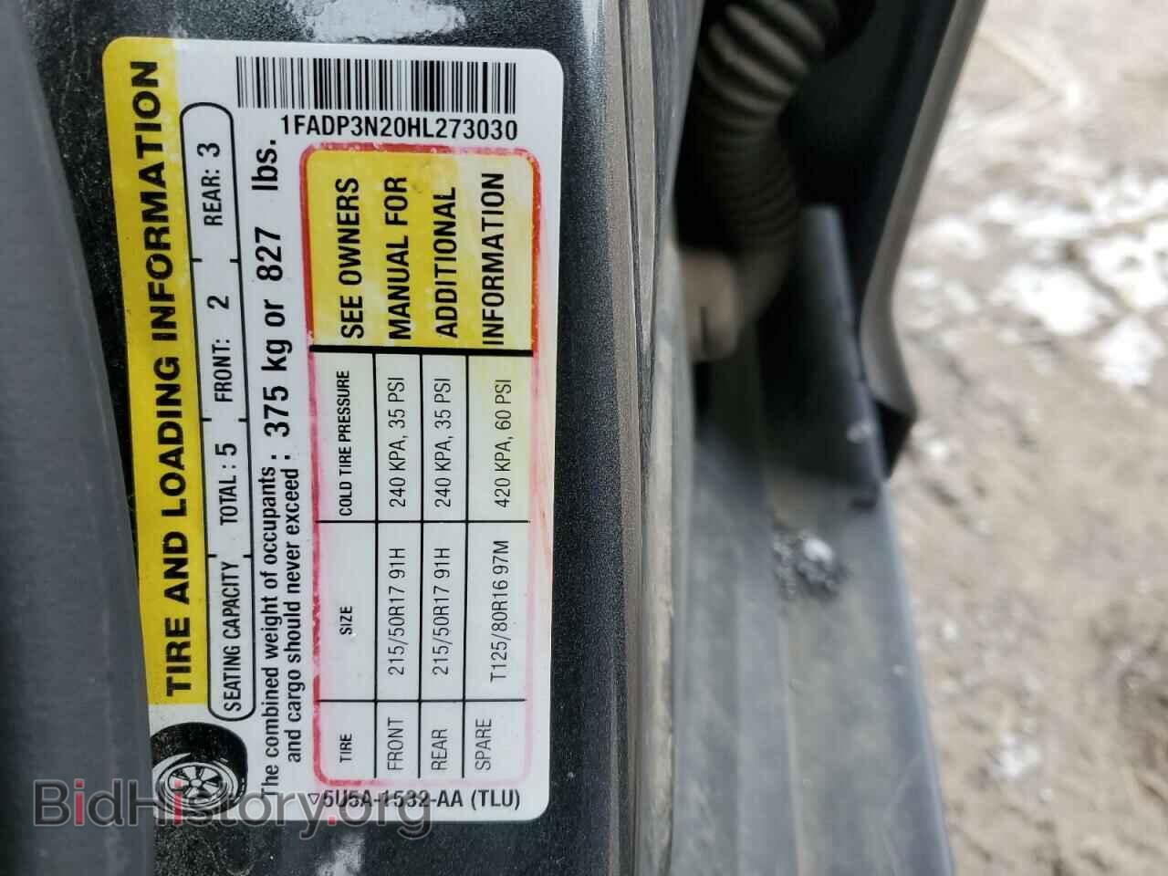 2017 FORD FOCUS - VIN: 1FADP3N20HL273030 - Фото 12