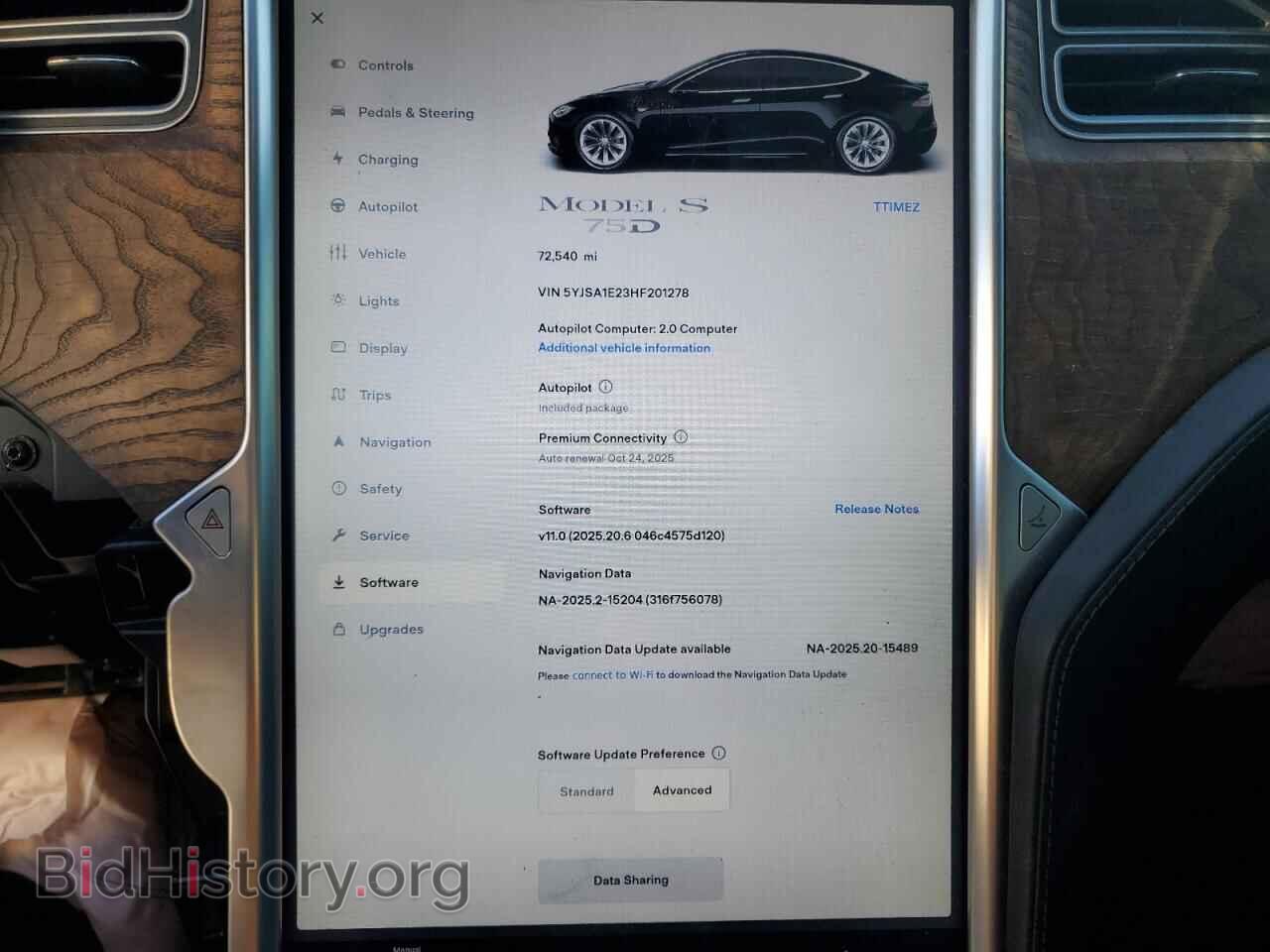 2017 TESLA MODEL S - VIN: 5YJSA1E23HF201278 - Photo 9