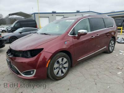 2017 Chrysler PACIFICA Ehybrid Platinum, бордовый — VIN 2C4RC1N70HR772106, Copart