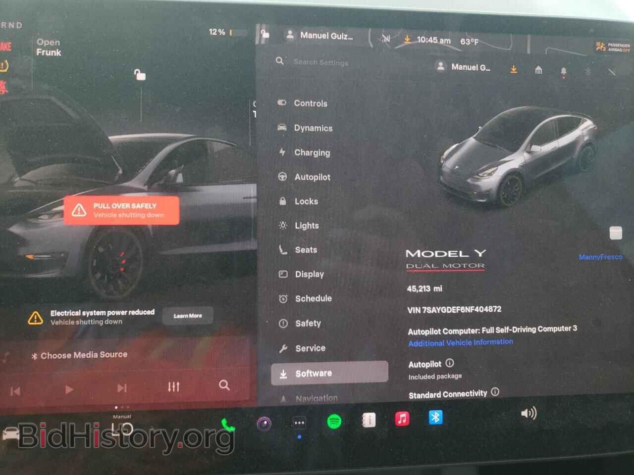2022 TESLA MODEL Y - VIN: 7SAYGDEF6NF404872 - Photo 9