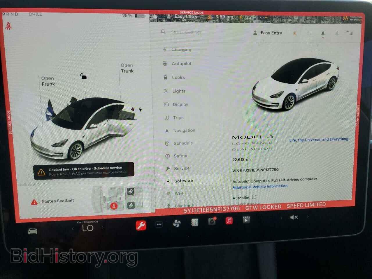 2022 TESLA MODEL 3 - VIN: 5YJ3E1EB5NF137796 - Photo 9