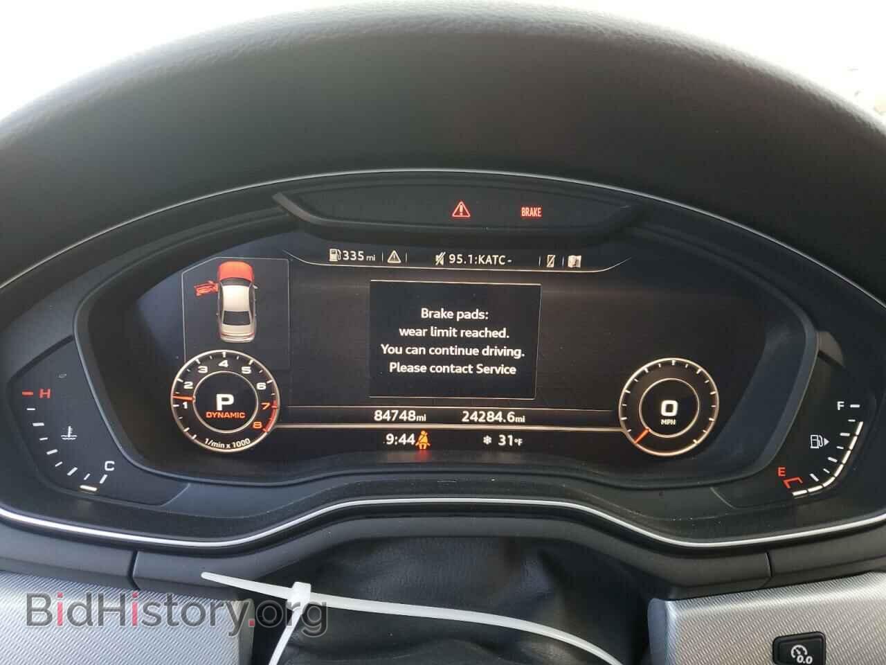 2017 AUDI A4 - VIN: WAUDNAF49HN054623 - Фото 9