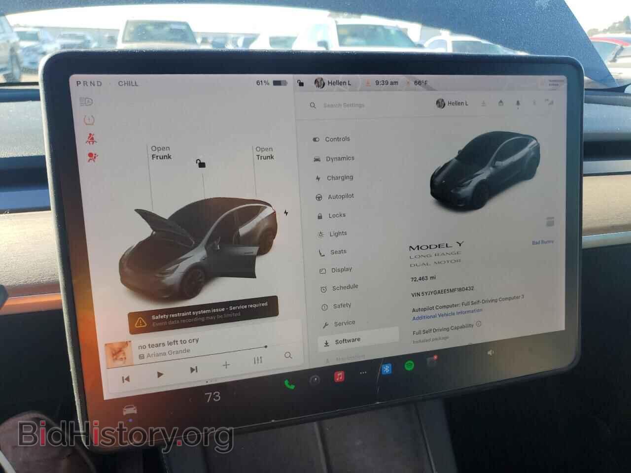2021 TESLA MODEL Y - VIN: 5YJYGAEE5MF180432 - Photo 9
