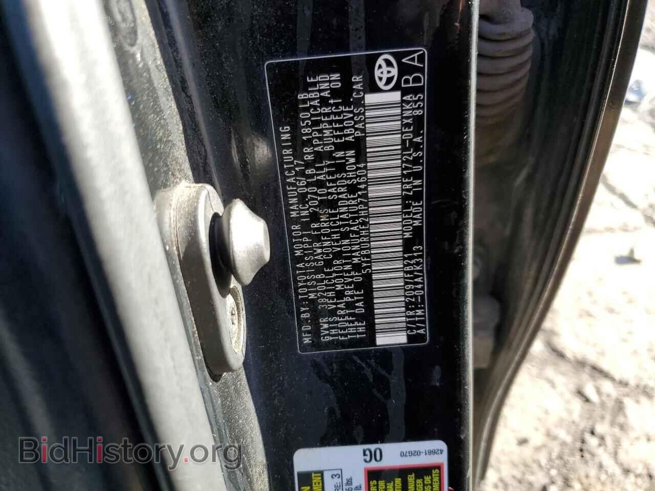 2017 TOYOTA COROLLA - VIN: 5YFBURHE2HP714604 - Фото 12