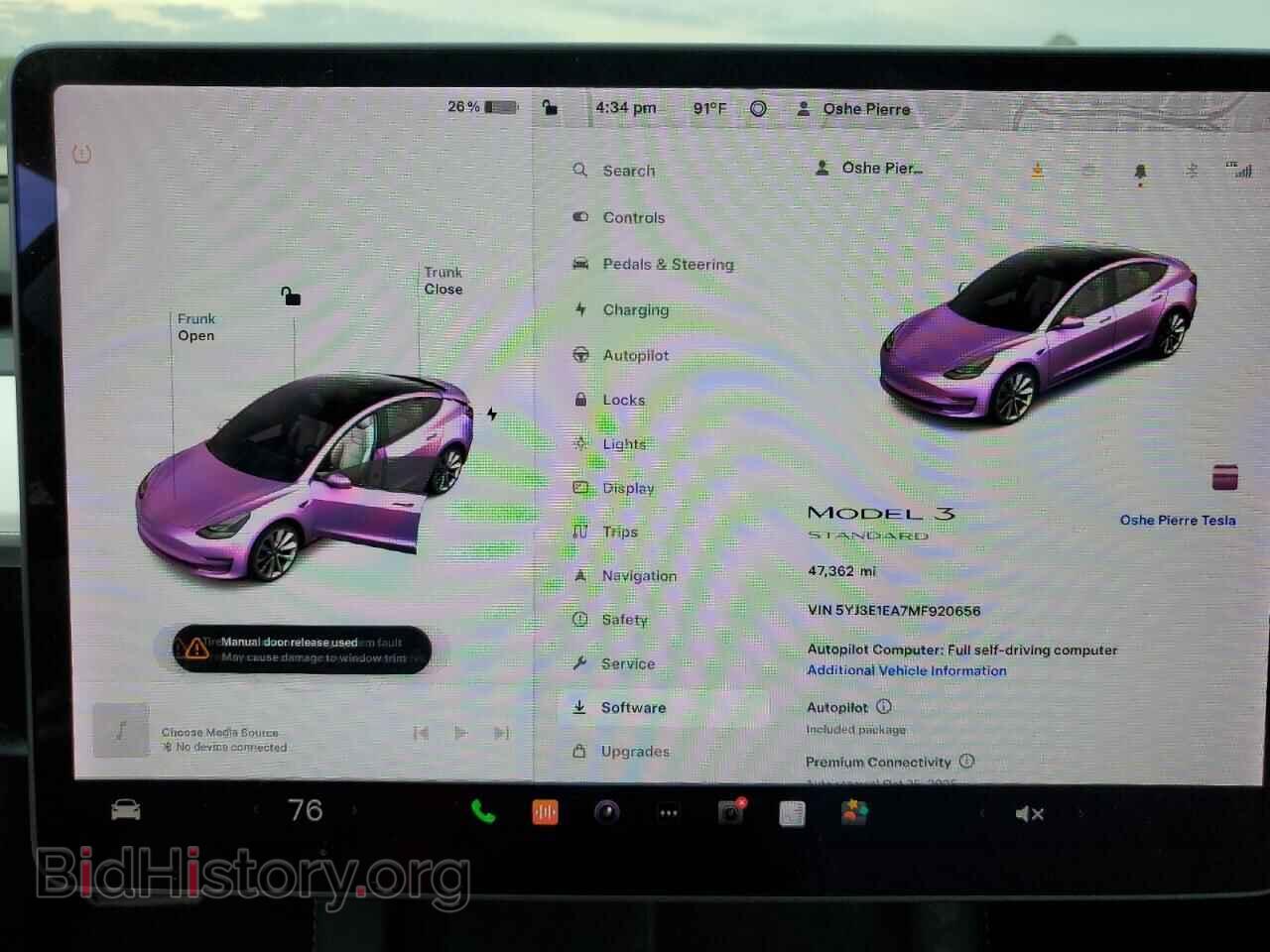 2021 TESLA MODEL 3 - VIN: 5YJ3E1EA7MF920656 - Фото 9