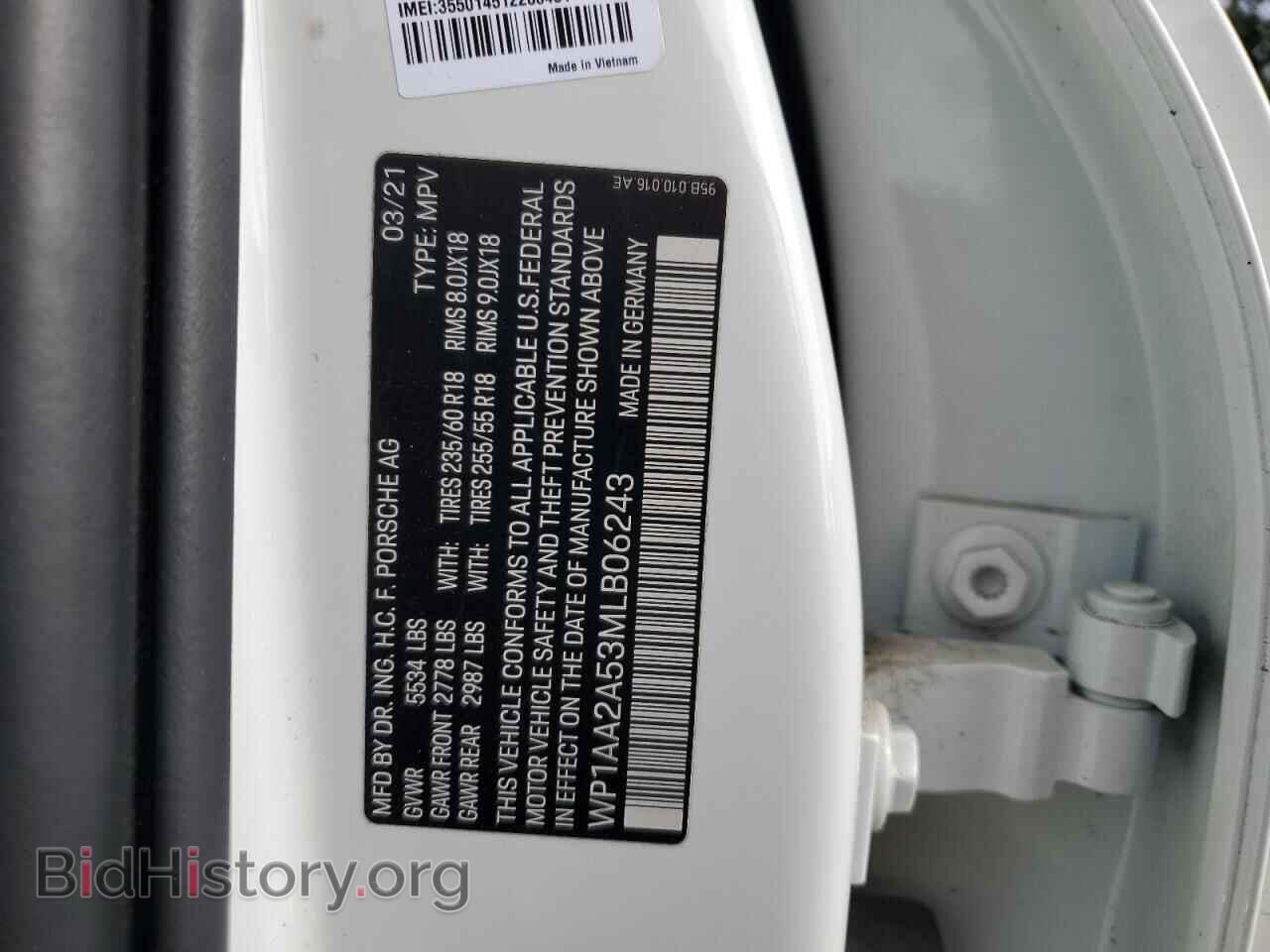 2021 PORSCHE MACAN - VIN: WP1AA2A53MLB06243 - Photo 13