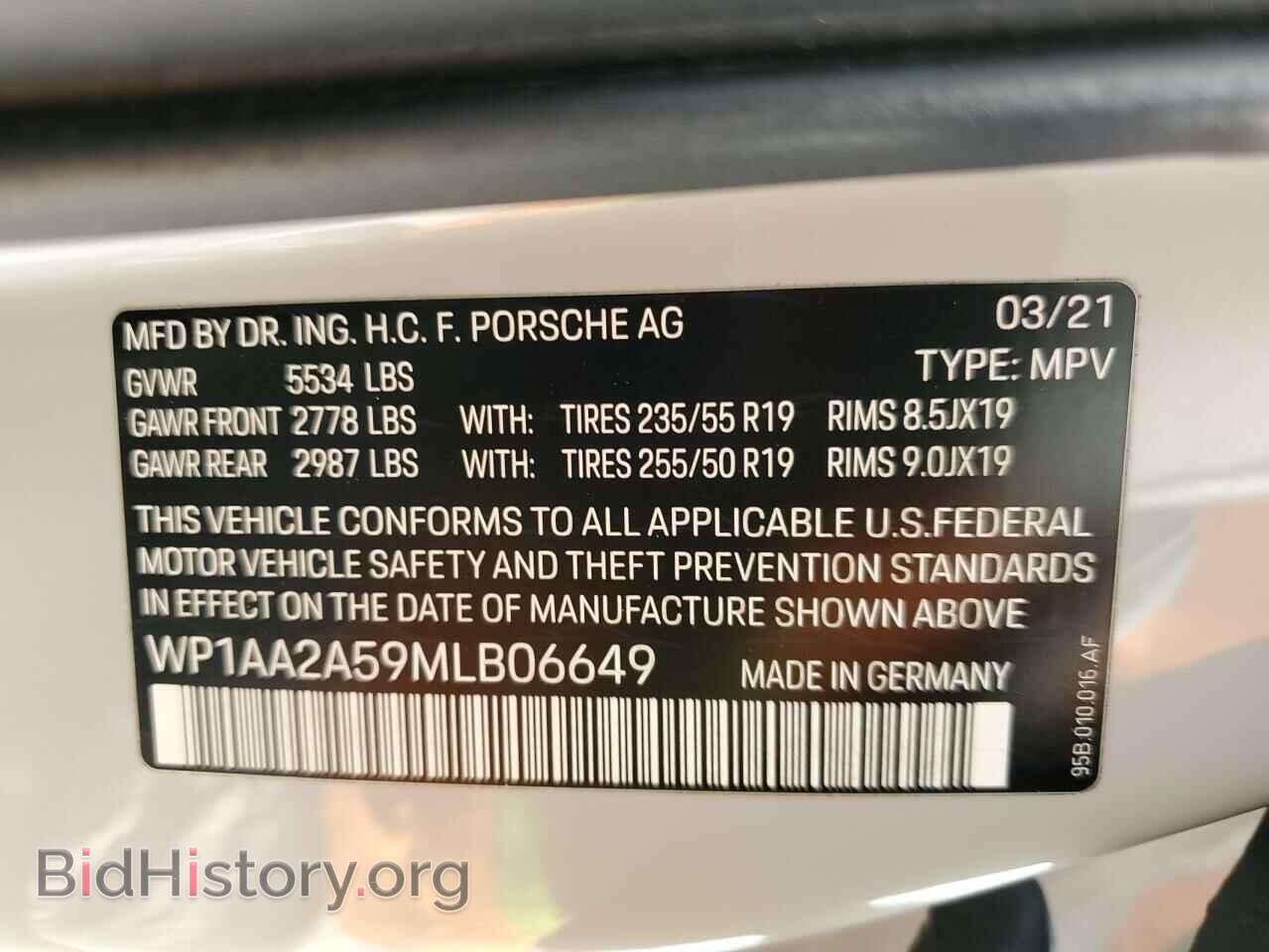 2021 PORSCHE MACAN - VIN: WP1AA2A59MLB06649 - Photo 13