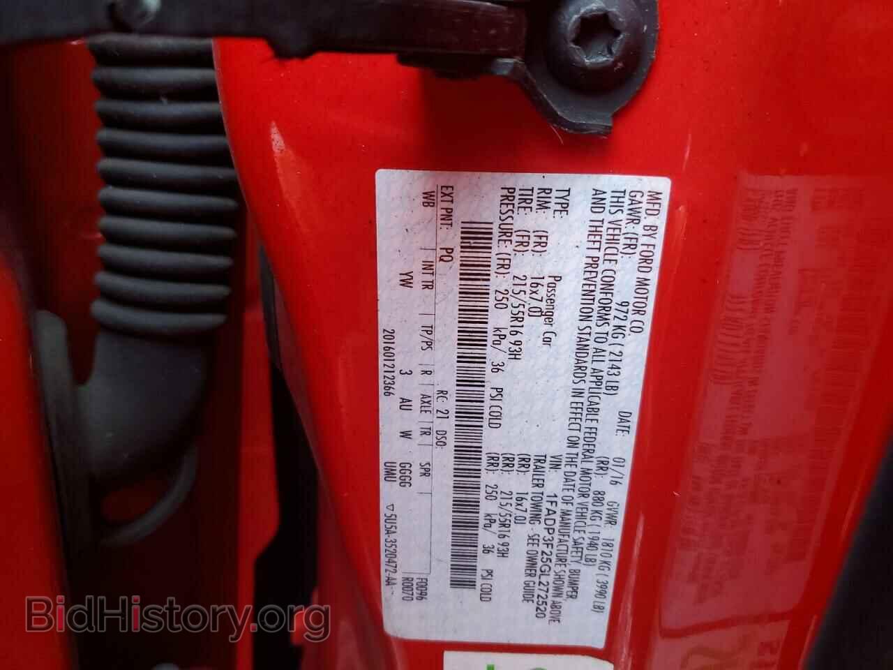 2016 FORD FOCUS - VIN: 1FADP3F25GL272520 - Фото 12