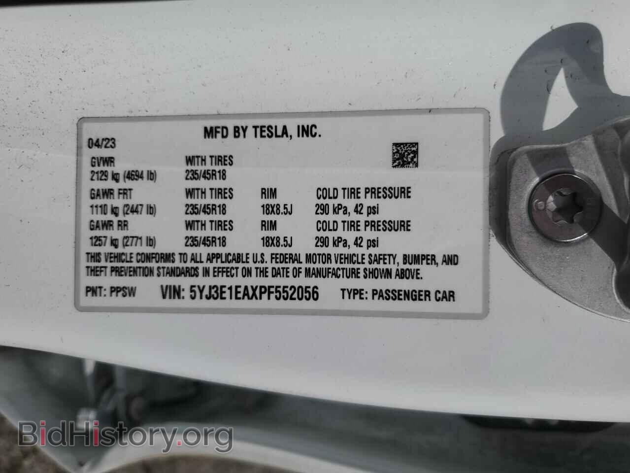 2023 TESLA MODEL 3 - VIN: 5YJ3E1EAXPF552056 - Photo 13