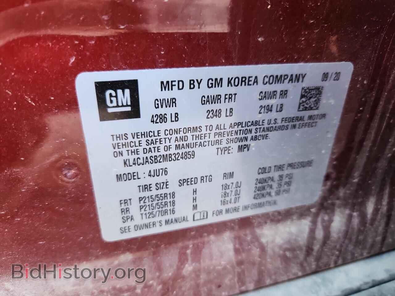 2021 BUICK ENCORE - VIN: KL4CJASB2MB324859 - Photo 12