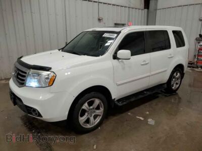 2014 Honda PILOT EXL, белый — VIN 5FNYF4H66EB046409, Copart