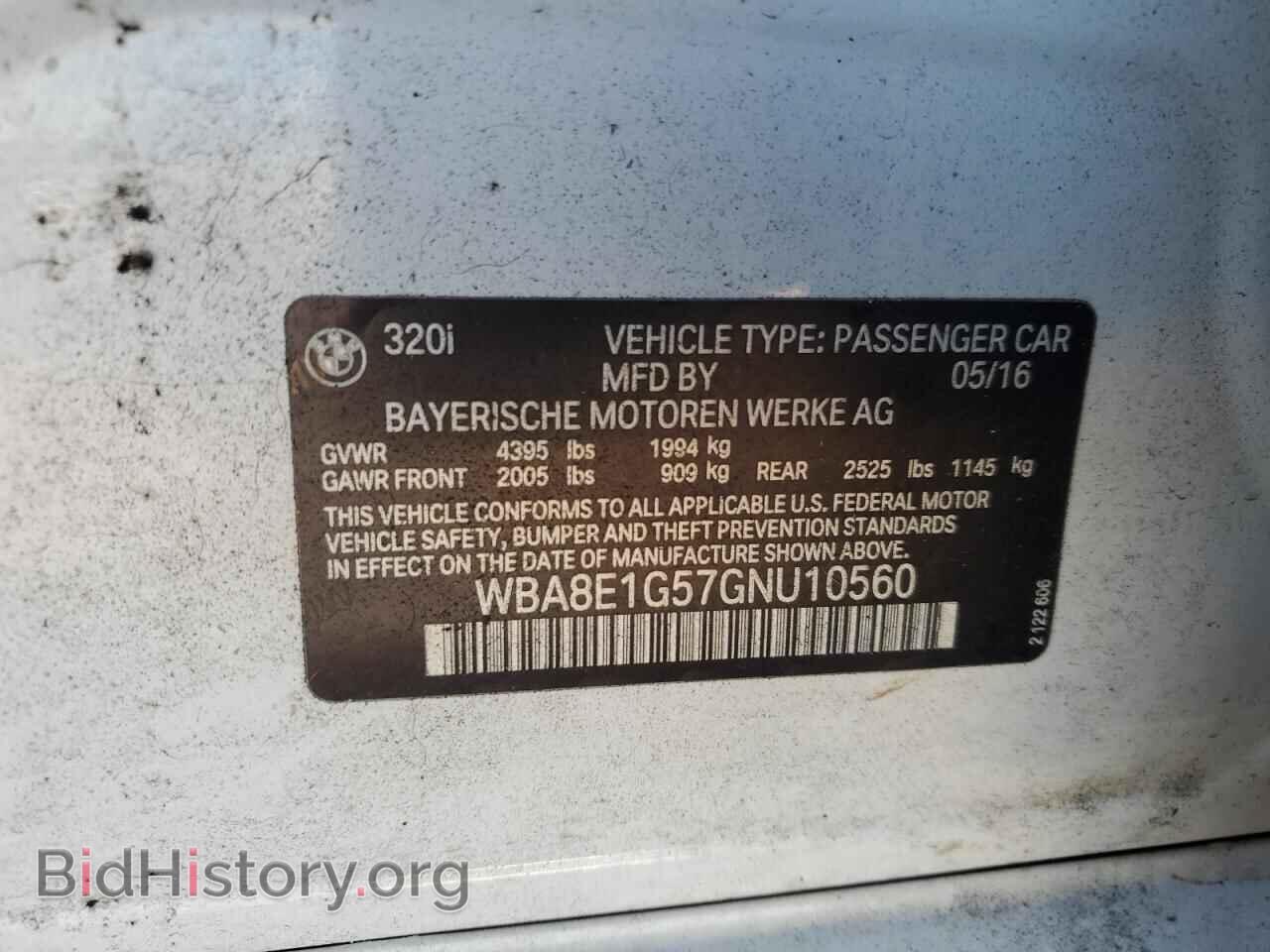 2016 BMW 3 SERIES - VIN: WBA8E1G57GNU10560 - Photo 12