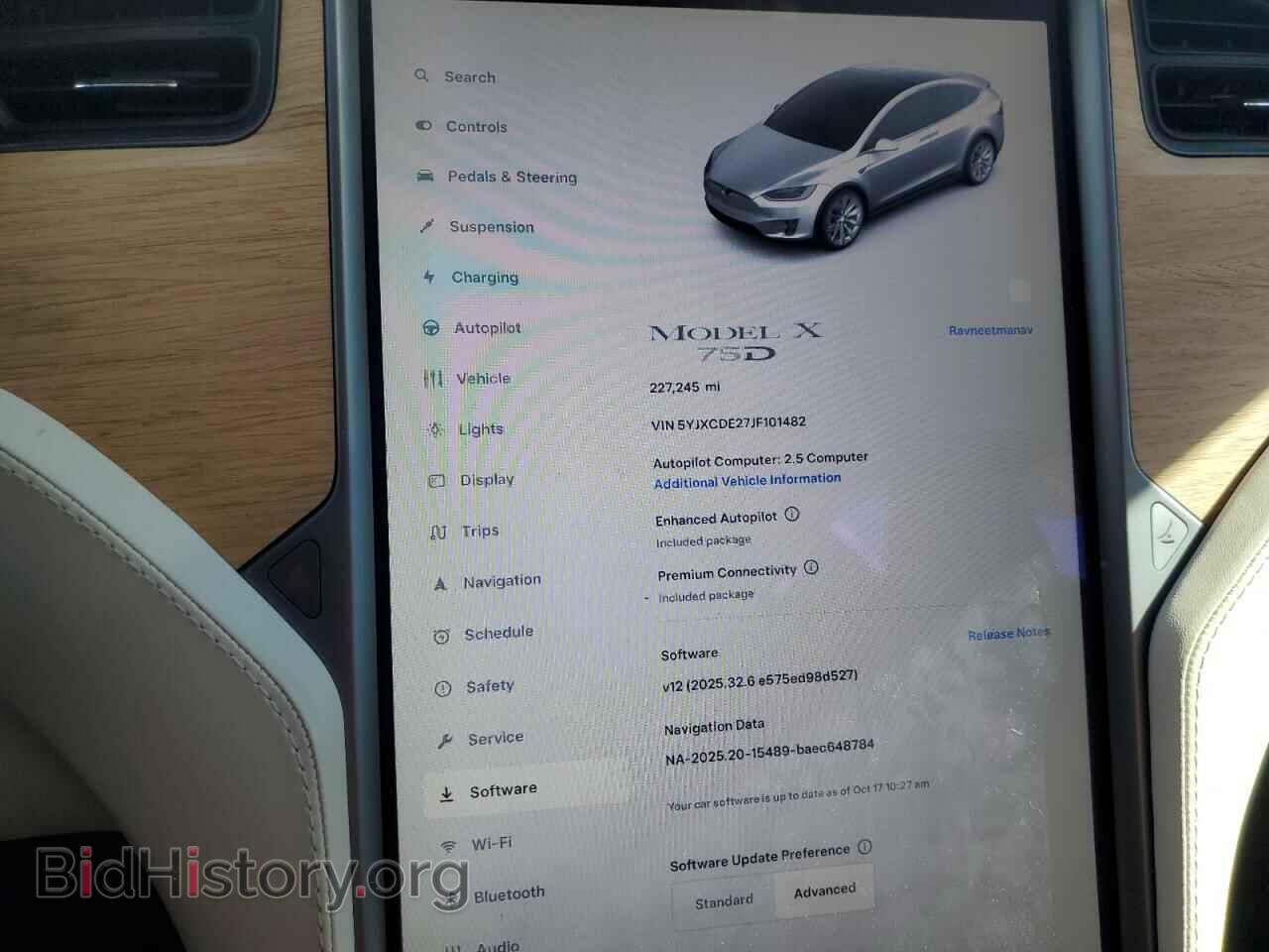 2018 TESLA MODEL X - VIN: 5YJXCDE27JF101482 - Photo 9