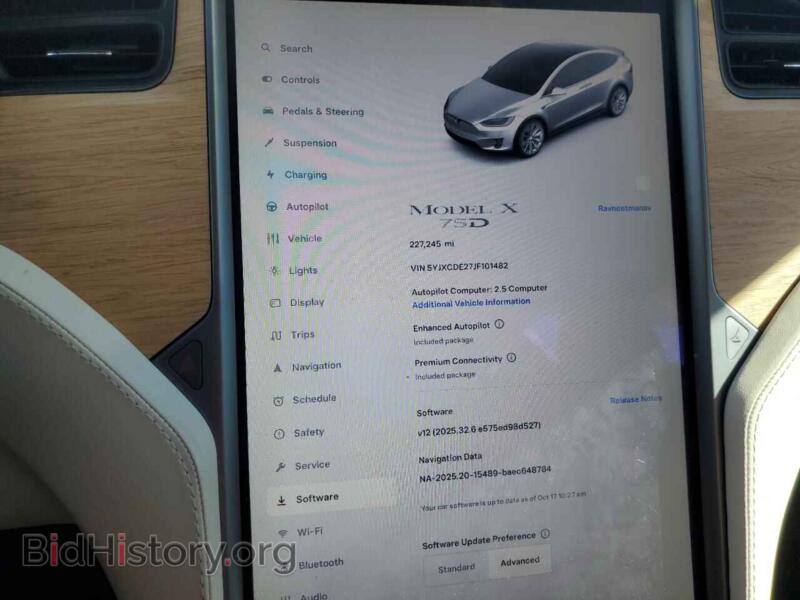 2018 Tesla MODEL X (VIN 5YJXCDE27JF101482) — фото 9 из 16