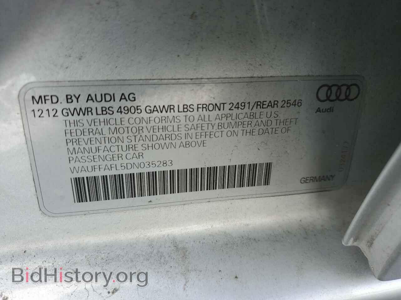 2013 AUDI A4 - VIN: WAUFFAFL5DN035283 - Фото 13