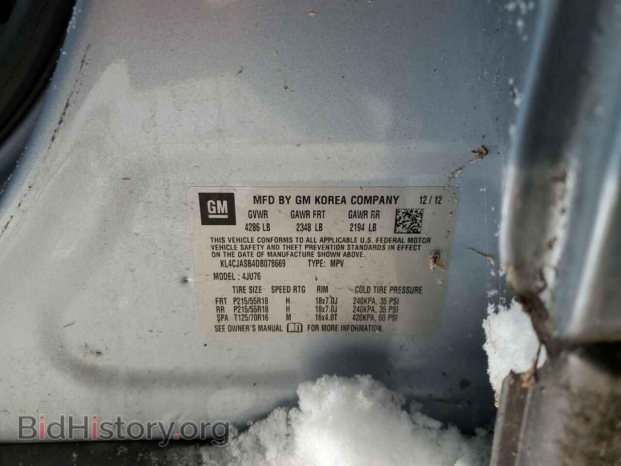 2013 BUICK ENCORE - VIN: KL4CJASB4DB078669 - Photo 12