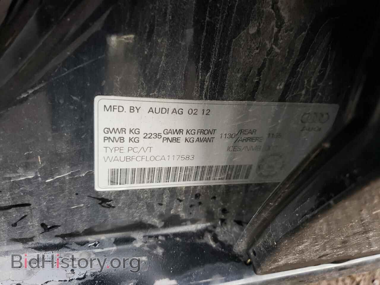 2012 AUDI A4 - VIN: WAUBFCFL0CA117583 - Photo 13