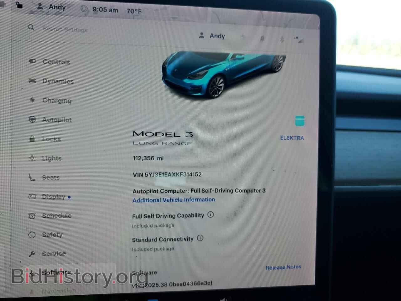 2019 TESLA MODEL 3 - VIN: 5YJ3E1EAXKF314152 - Photo 9