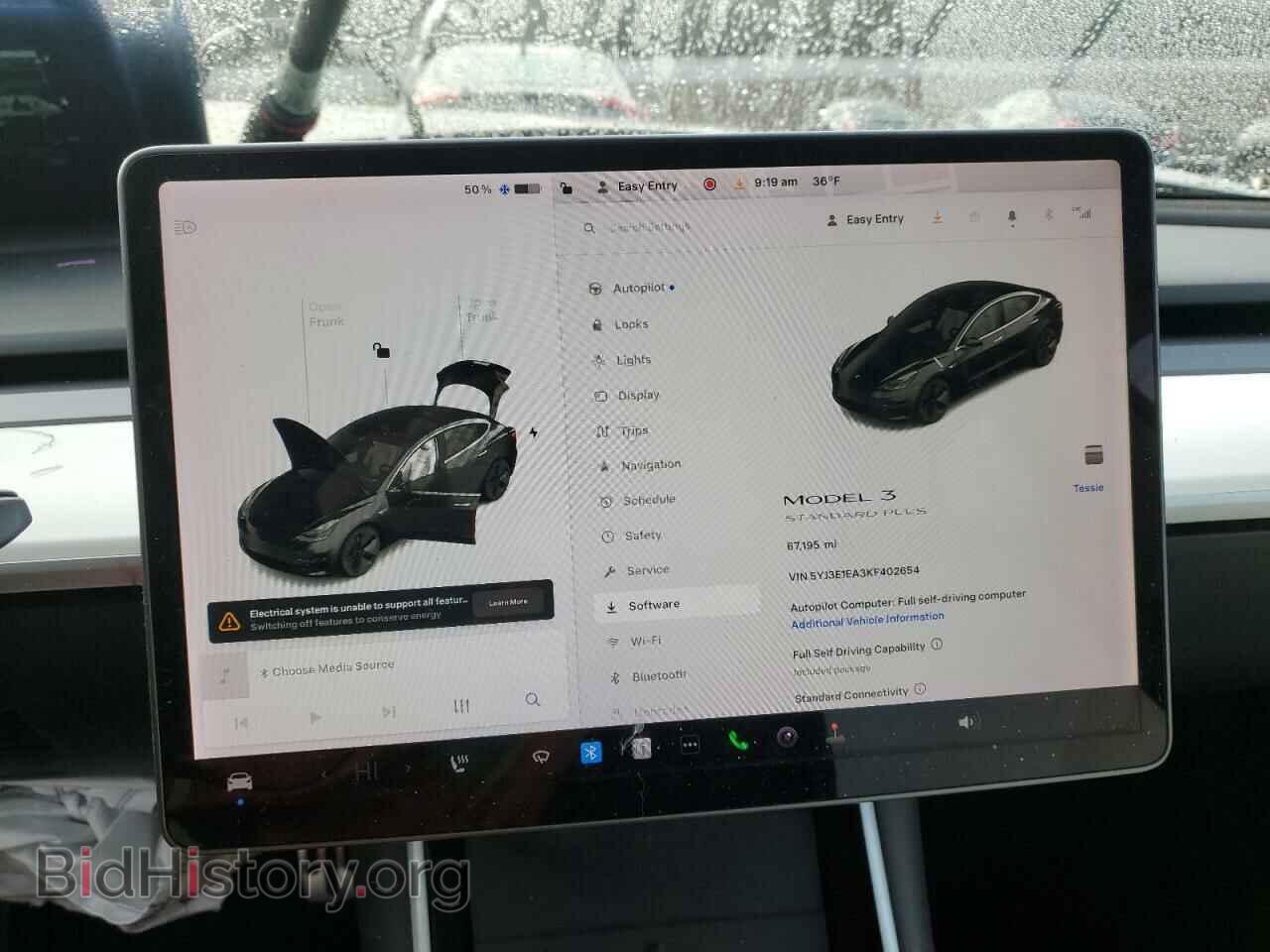 2019 TESLA MODEL 3 - VIN: 5YJ3E1EA3KF402654 - Фото 9
