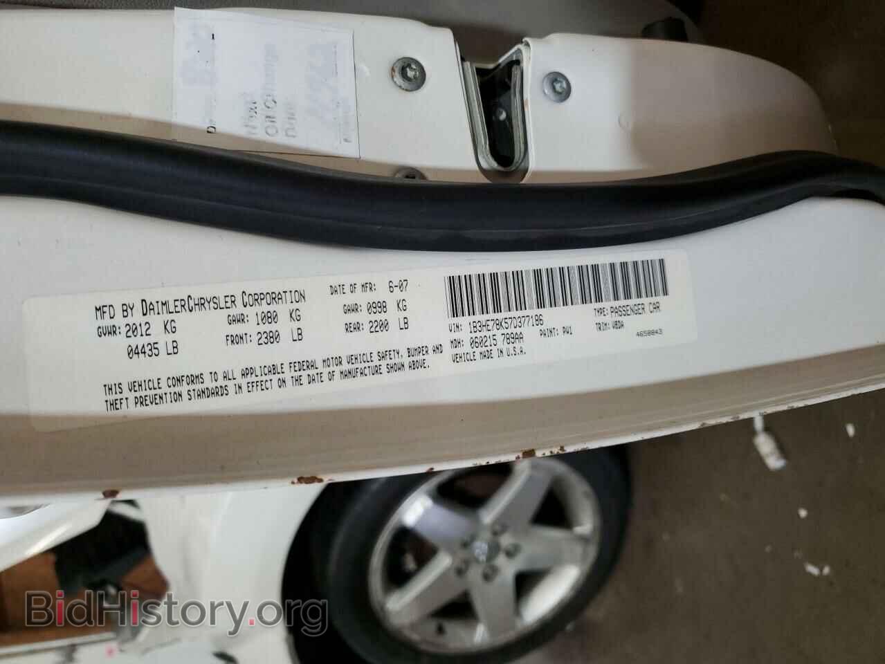 2007 DODGE CALIBER - VIN: 1B3HE78K57D377186 - Photo 14