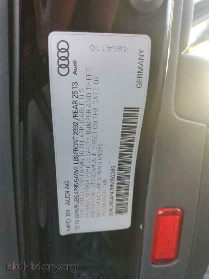 2017 AUDI A4 - VIN: WAUANAF47HN052386 - Фото 12