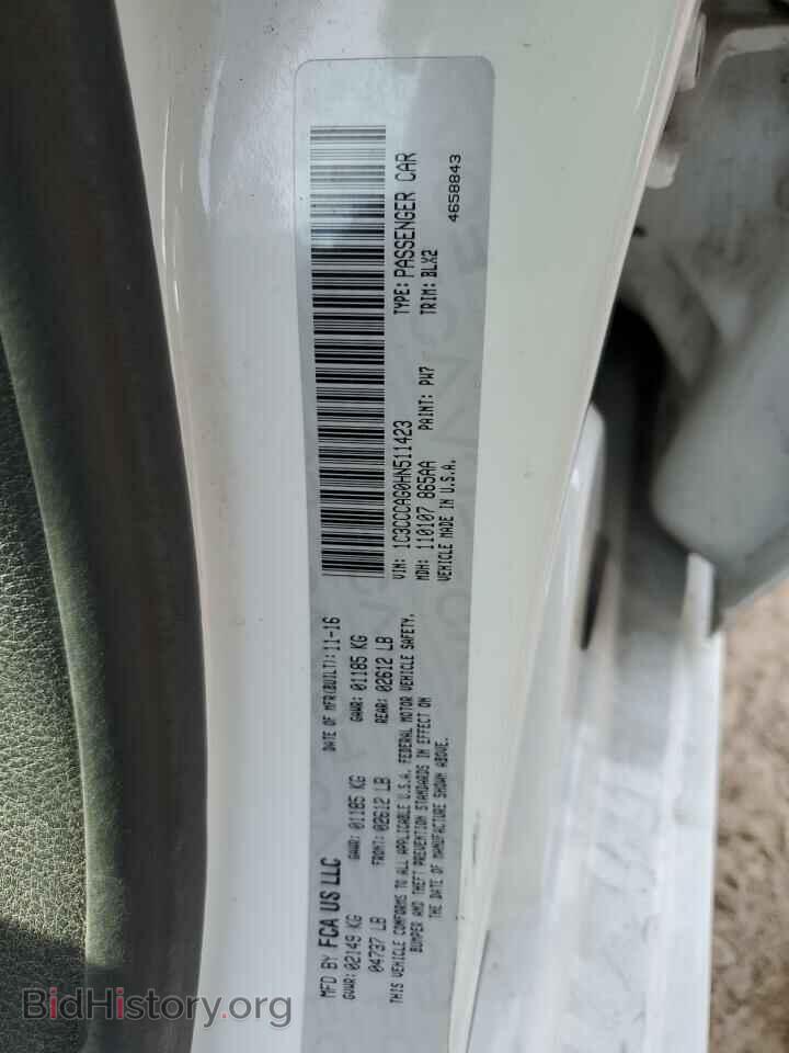 2017 CHRYSLER 200 - VIN: 1C3CCCAG0HN511423 - Фото 12
