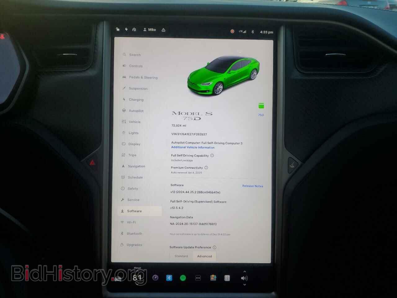 2018 TESLA MODEL S - VIN: 5YJSA1E27JF282937 - Photo 9