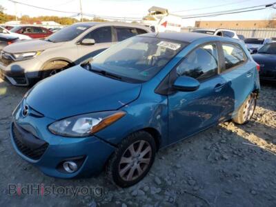 2012 Mazda 2, blue — VIN JM1DE1LZ7C0150372, Copart