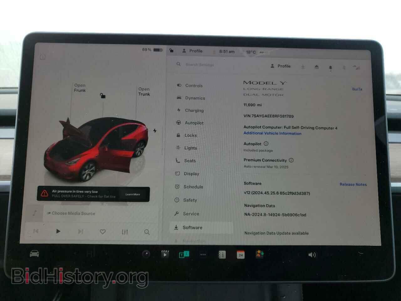 2024 TESLA MODEL Y - VIN: 7SAYGAEE8RF081789 - Photo 9