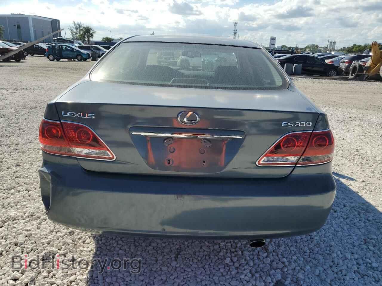 2005 LEXUS ES330 - VIN: JTHBA30G155104378 - Фото 6
