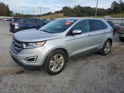 2018 Ford EDGE SEL, silver — VIN 2FMPK3J86JBC35237, Copart