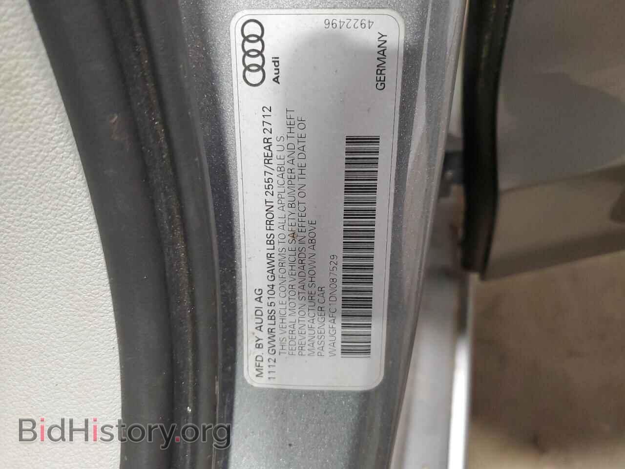 2013 AUDI A6 - VIN: WAUGFAFC1DN087529 - Фото 12