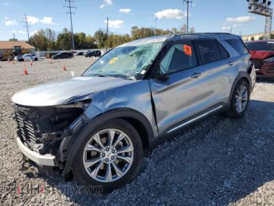 2022 Ford EXPLORER Limited, серебристый — VIN 1FMSK8FH3NGB07004, Copart