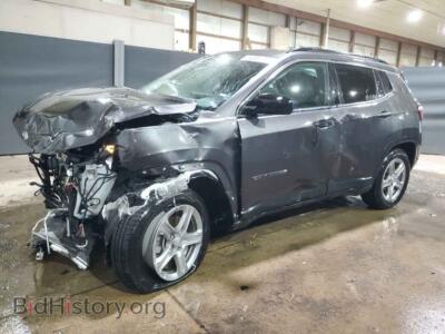 2024 Jeep COMPASS Latitude, gray — VIN 3C4NJDBN9RT605945, Copart