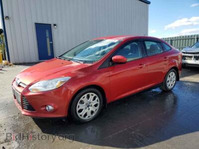 2012 Ford FOCUS SE, burgundy — VIN 1FAHP3F22CL426225, Copart