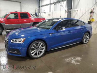 2019 Audi A5 Prestige S-Line, blue — VIN WAUFNCF56KA006685, Copart