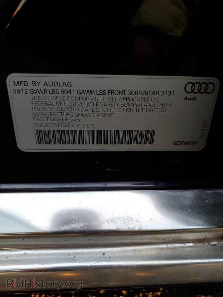 2013 AUDI A8 - VIN: WAUR2AFD8DN012310 - Фото 12