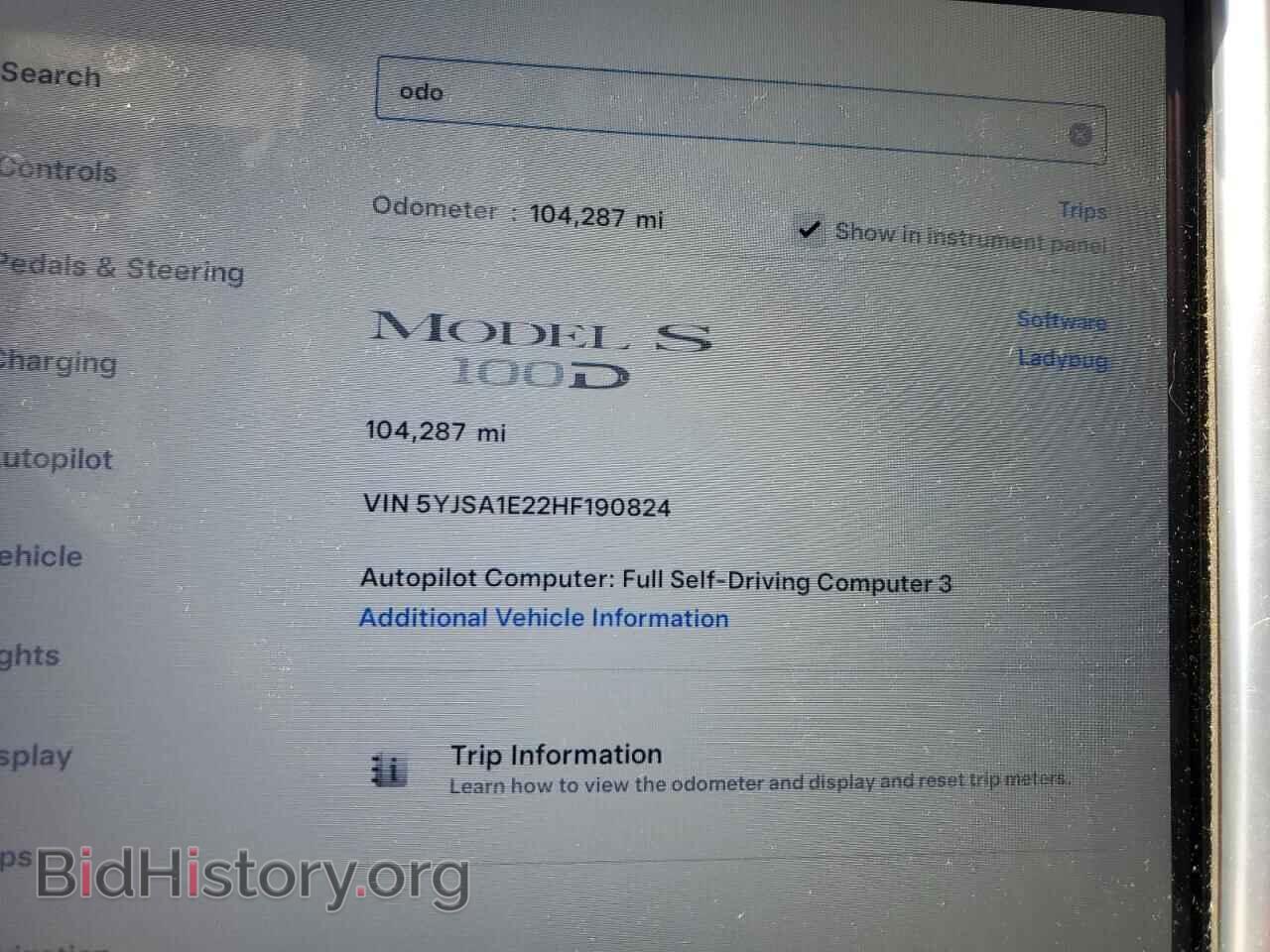 2017 TESLA MODEL S - VIN: 5YJSA1E22HF190824 - Photo 9