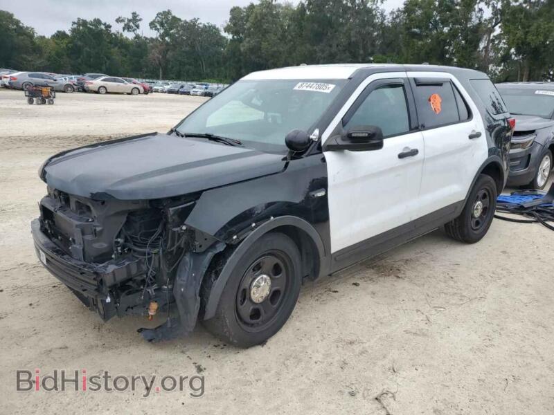 2018 Ford EXPLORER Police Interceptor (VIN 1FM5K8AR2JGA85004) — photo 1 of 14, Copart, damage: side