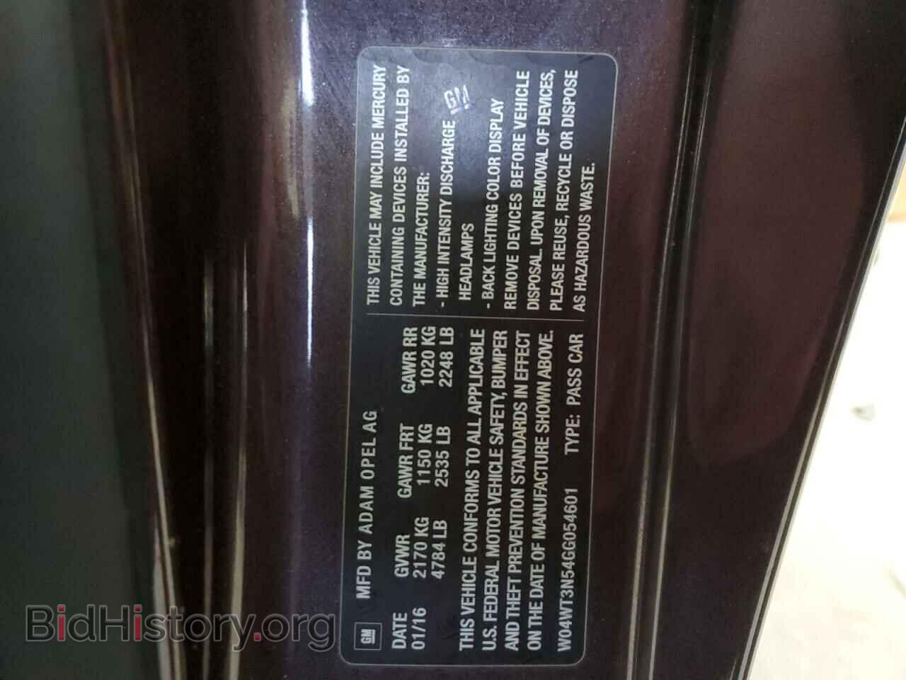 2016 BUICK CASCADA - VIN: W04WT3N54GG054601 - Фото 13