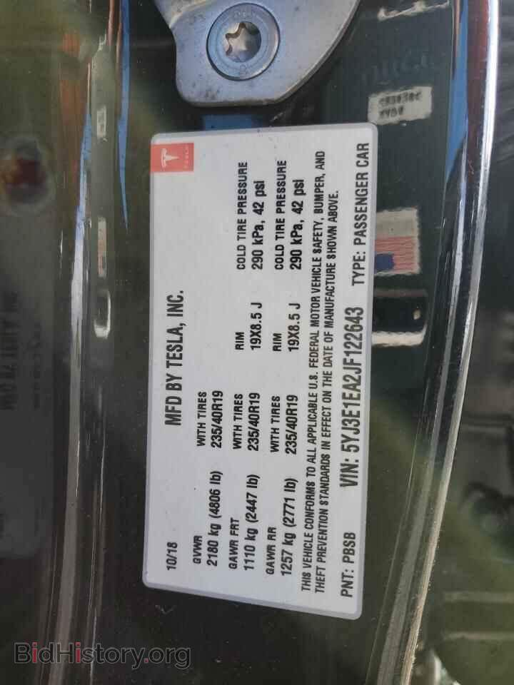 2018 TESLA MODEL 3 - VIN: 5YJ3E1EA2JF122643 - Photo 13