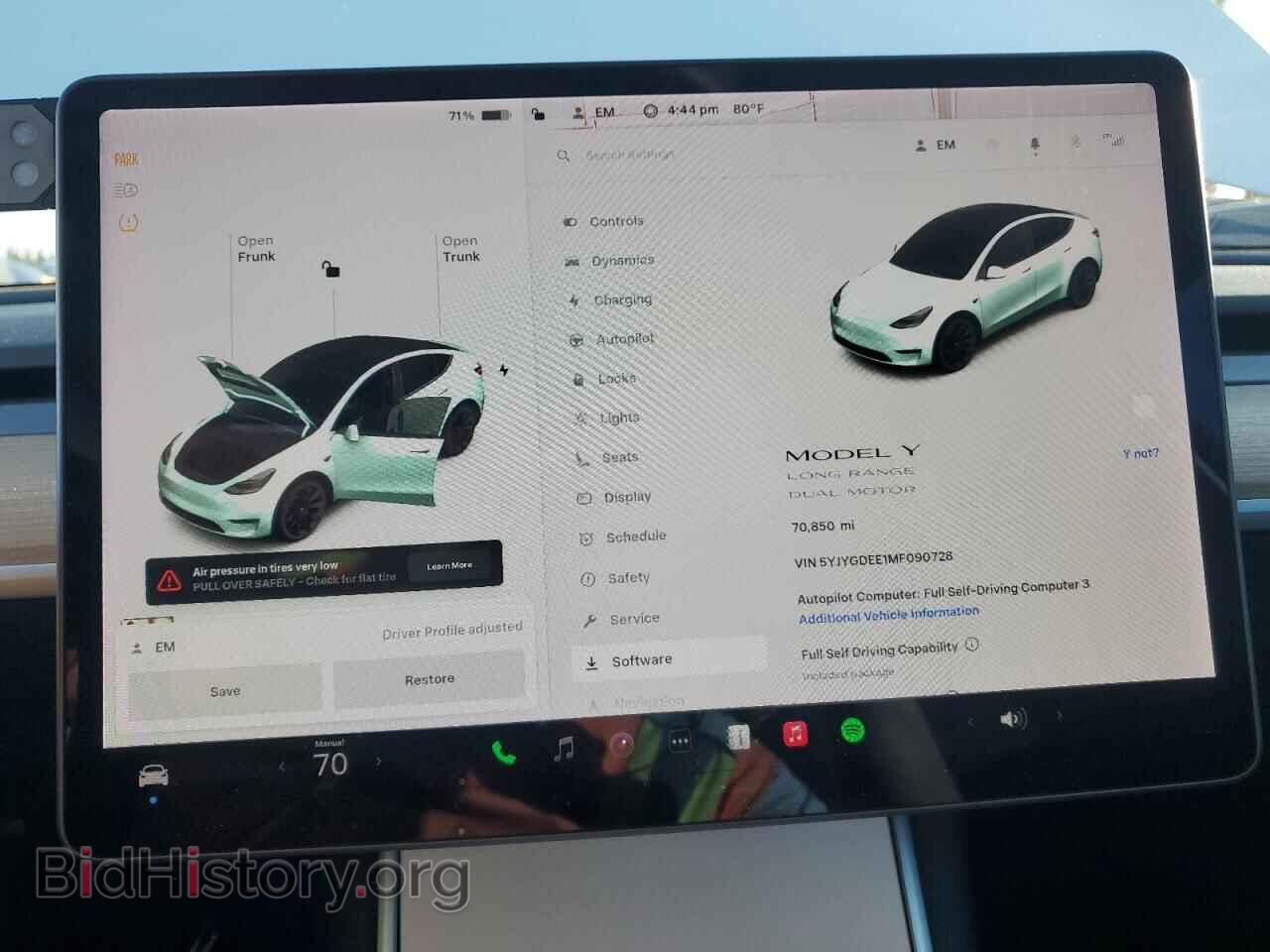 2021 TESLA MODEL Y - VIN: 5YJYGDEE1MF090728 - Photo 9