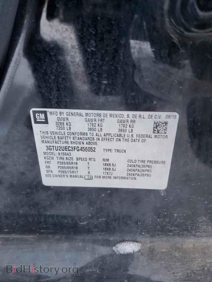 2015 GMC SIERRA - VIN: 3GTU2UEC3FG456052 - Фото 12
