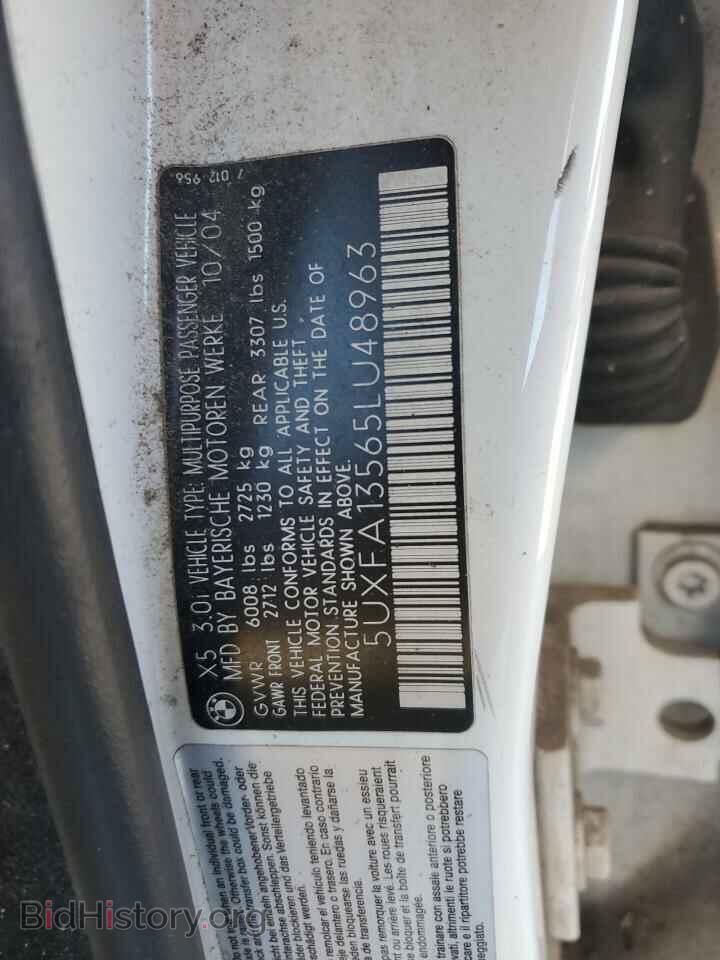 2005 BMW X5 - VIN: 5UXFA13565LU48963 - Фото 12