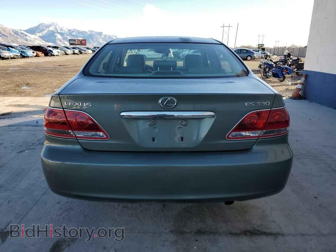 2005 LEXUS ES330 - VIN: JTHBA30G155063346 - Фото 6