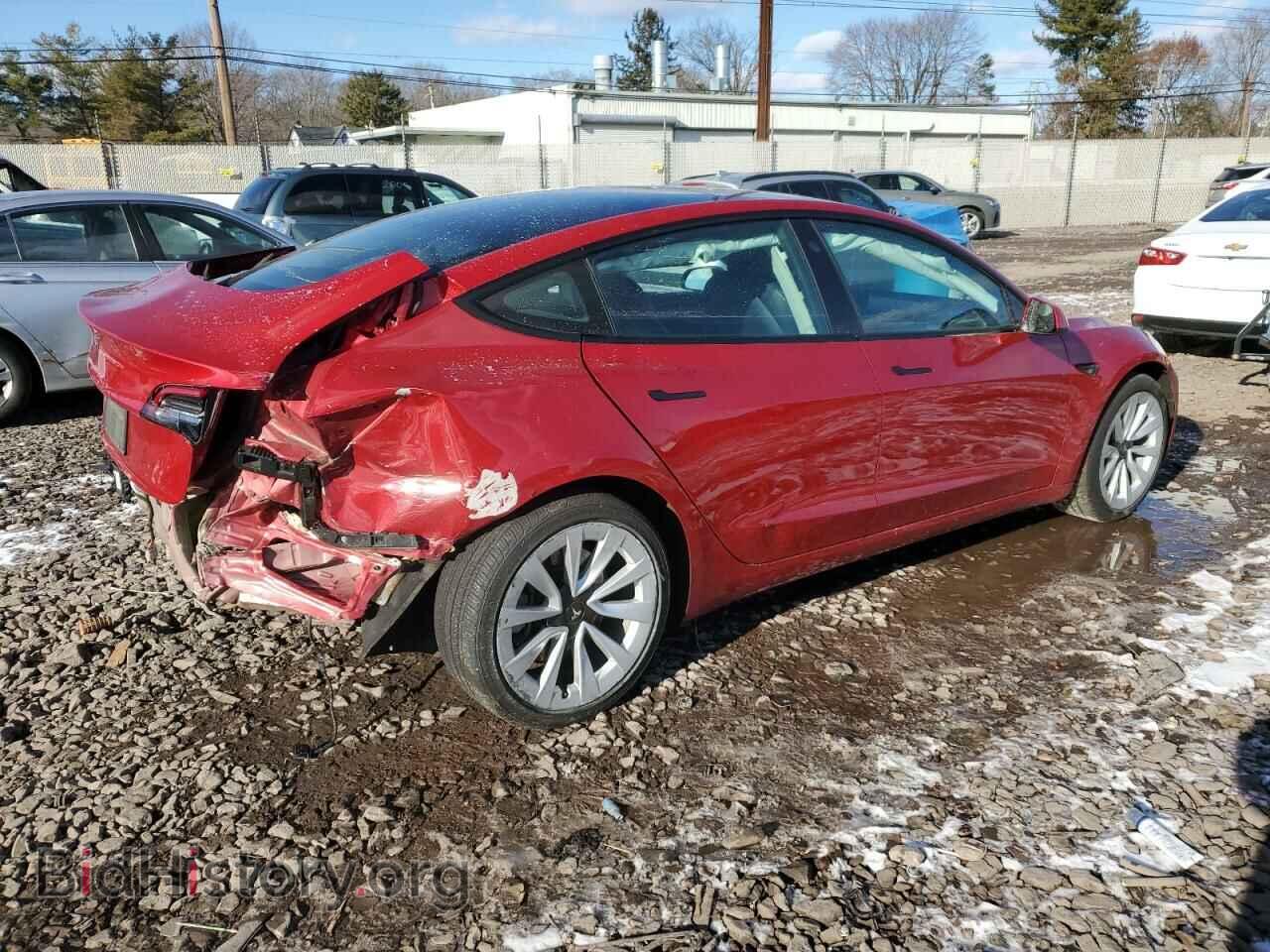 2022 TESLA MODEL 3 - VIN: 5YJ3E1EA4NF369149 - Фото 3