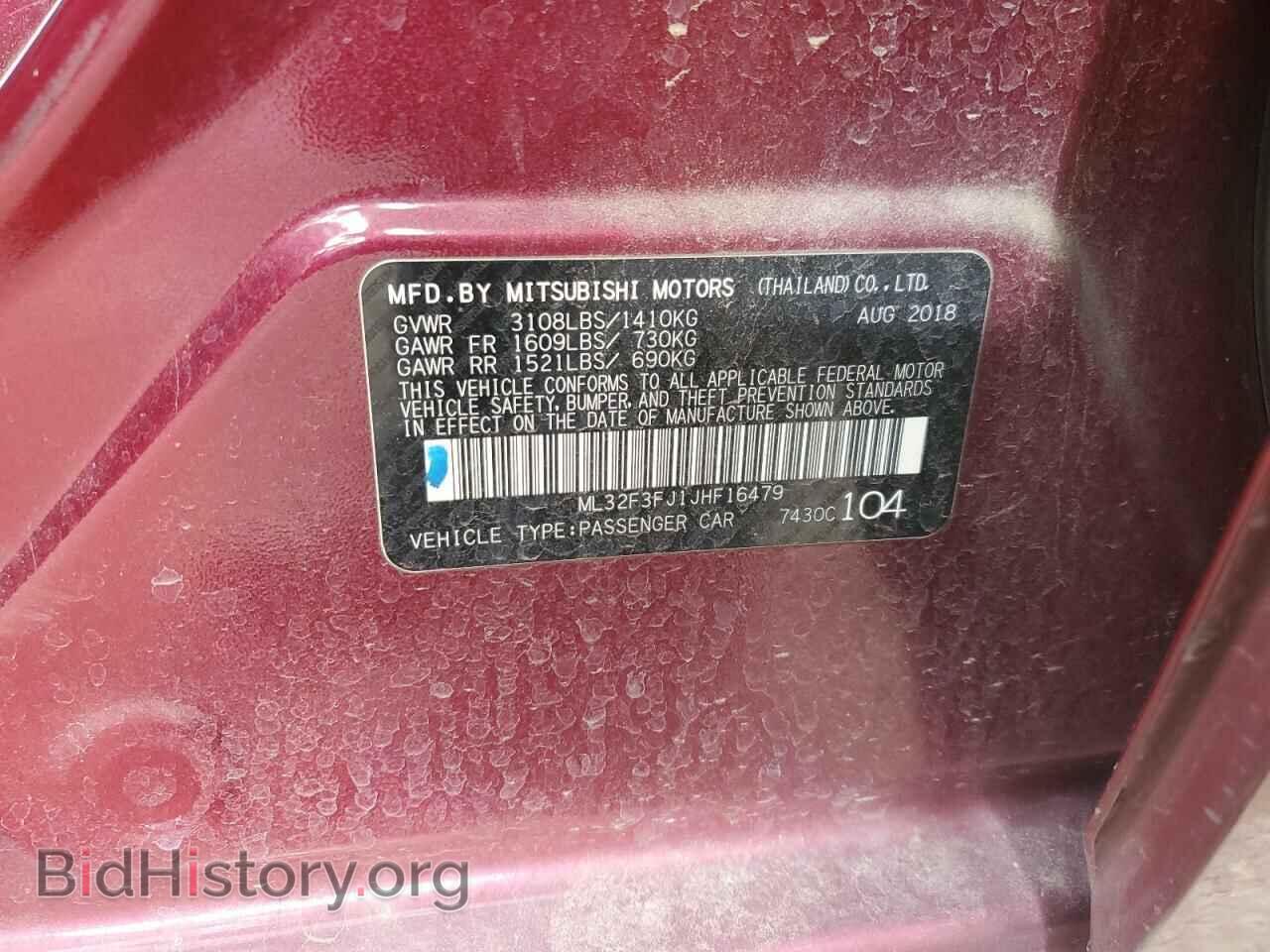 2018 MITSUBISHI MIRAGE - VIN: ML32F3FJ1JHF16479 - Фото 12