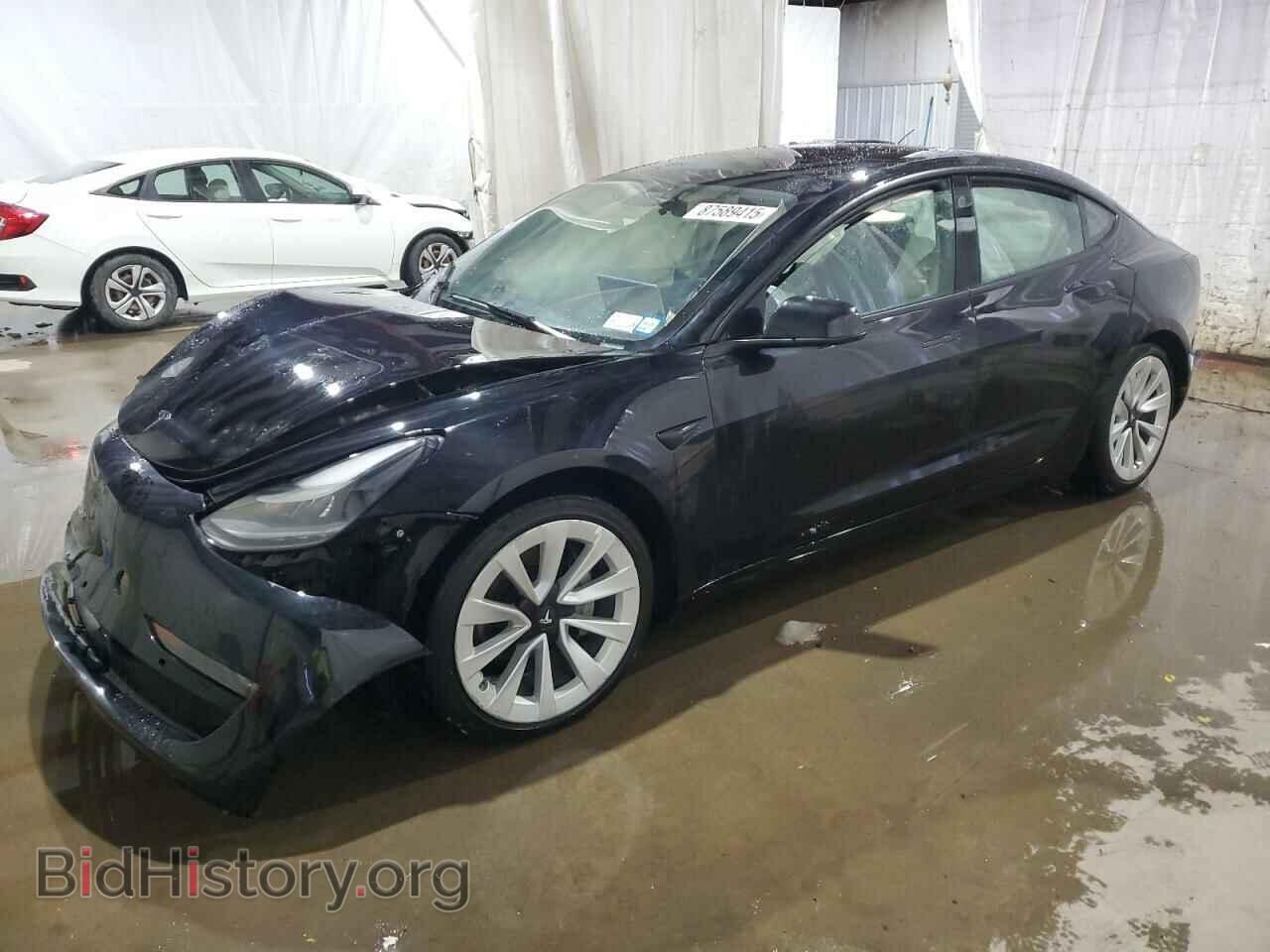 Photo 5YJ3E1EB7NF191634 - TESLA MODEL 3 2022